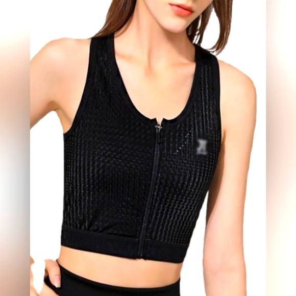 Chest Binder Zip Up Chest Binder Quick-Drying Adjustable Sz 2XL Black NWT - Picture 6 of 14